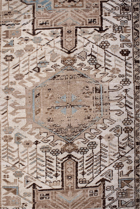 Antique Heriz Runner Rug (3' x 14')
